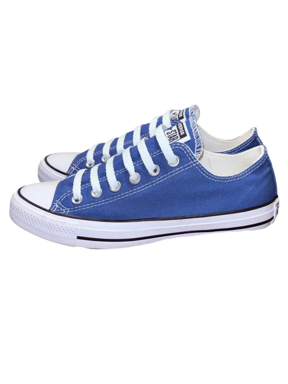 Converse Dodger Blue (Chucks) Low Top Canvas Sneakers LIKE NEW! - Picture 2 of 6